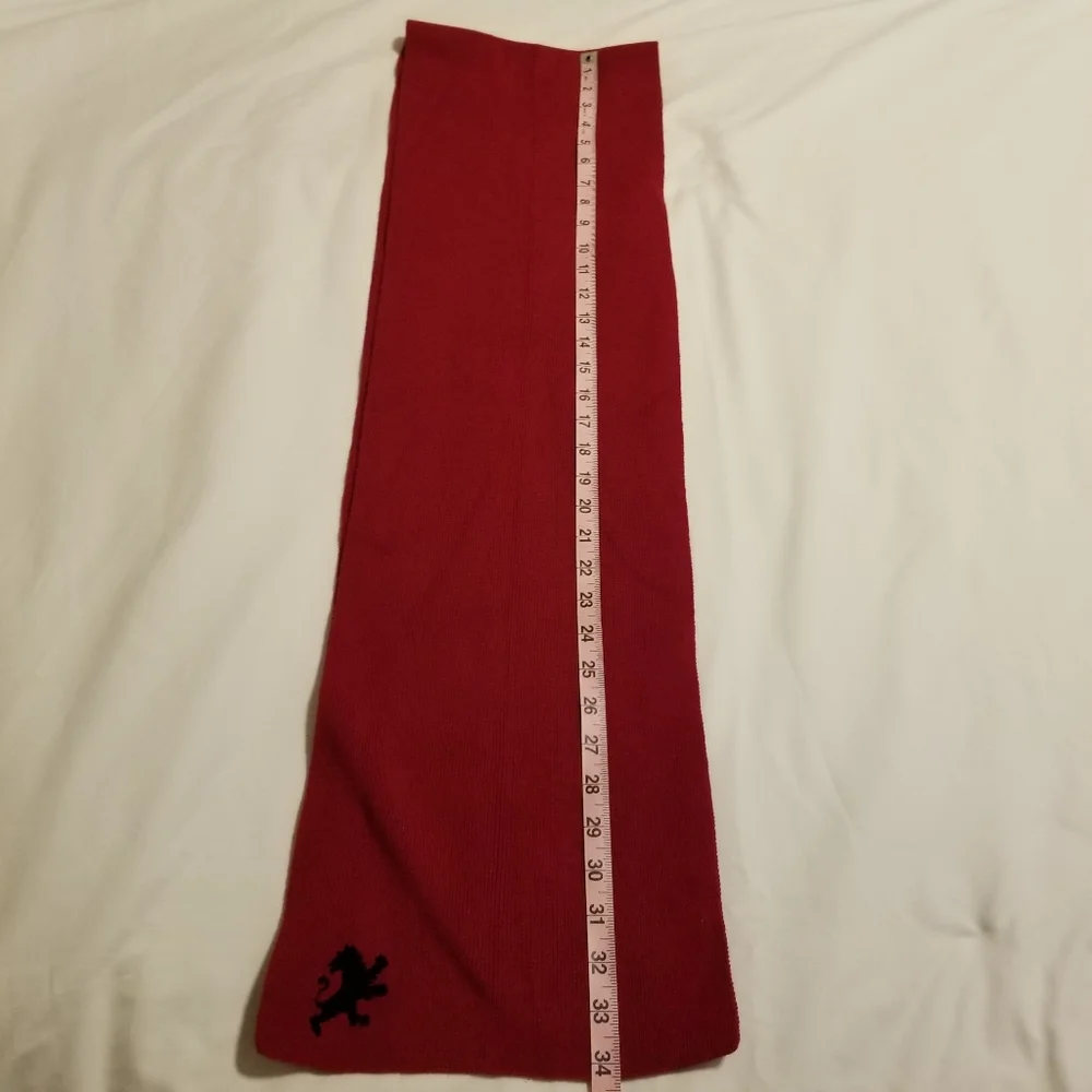 Express Burgundy Cotton Royal Lion Scarf